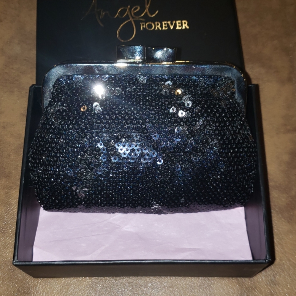 Victoria's secret coin purse black sequins